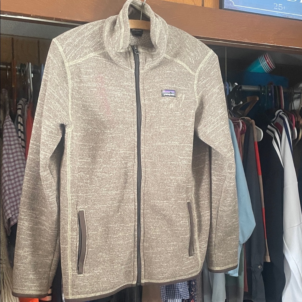 Patagonia Tan Full-Zip Jacket